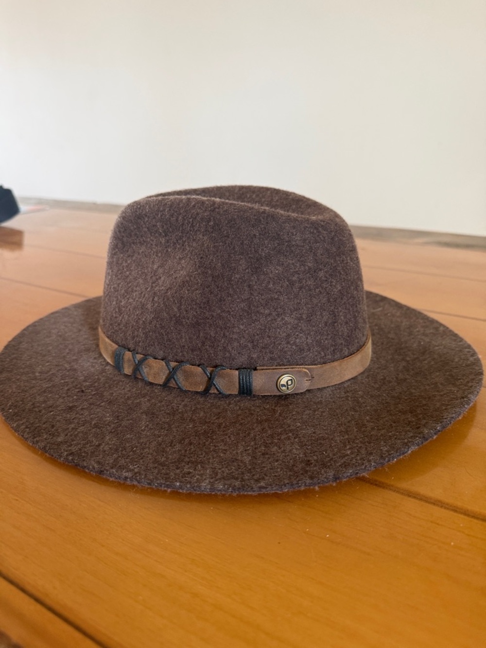 pistil Soho Wide Brim Wool Hat with Braided Accent